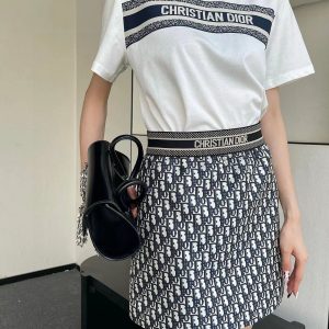 High Quality Dior Jacquard Short-Sleeved Shirts