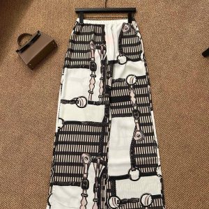 High Quality Luxury Hermès Acetate Trousers