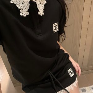 High Quality Chanel Lace Short-Sleeved Shirts