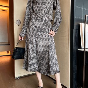 Designer Luxury Fendi Jacquard Set