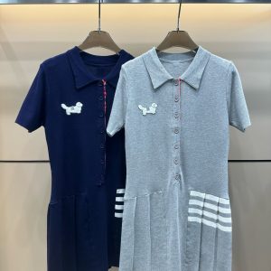 High Quality Thom Browne Jacquard Short-Sleeved Top