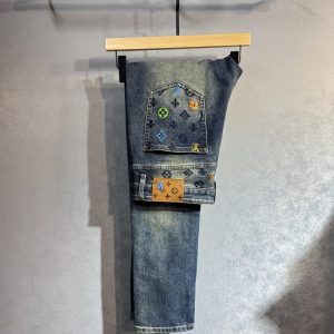 High Quality Louis Vuitton Cotton Jeans For Spring