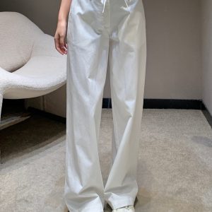 High Quality Luxury Miu Miu Cotton Trousers
