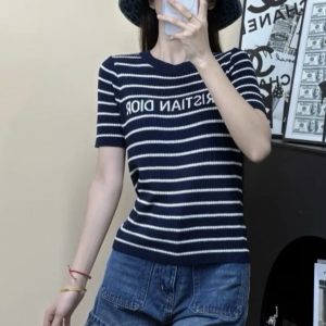 Luxury Dior Cotton Short-Sleeved Shirts