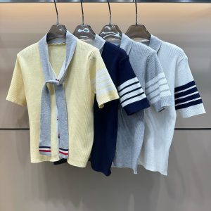 Luxury Thom Browne Jacquard Short Sleeves