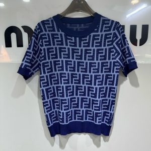 1:1 Luxury Fendi Jacquard Short Sleeves