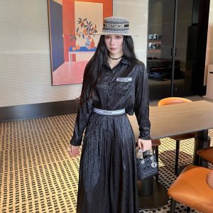 Aaa Designer Dior Jacquard Midi Skirt