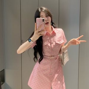 Luxury Dior Jacquard Short-Sleeved Shirts