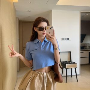 High Quality Designer Miu Miu Short-Sleeved Shirts