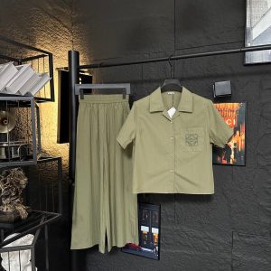 High Quality 1:1 Loewe Short-Sleeved Shirt For Autumn
