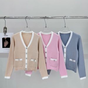 Luxury Chanel Long-Sleeved Cardigan