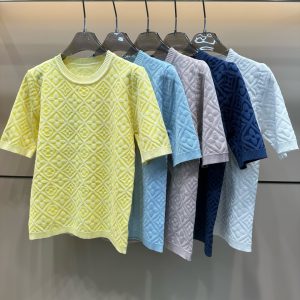 Designer 1:1 Louis Vuitton Jacquard Short Sleeves