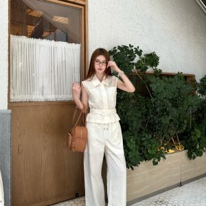High Quality Loewe Cotton Casual Trousers For Summer