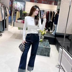 Designer Dior Cotton Trousers For Autumn