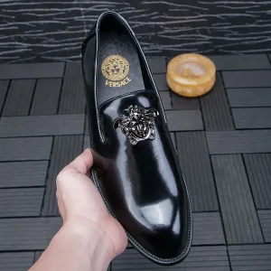 Luxury Aaa Versace Abs Leather Shoes