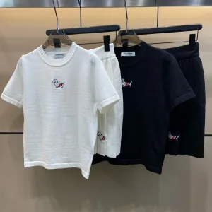 Designer Thom Browne Short-Sleeved Shirt