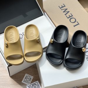 Designer Aaa Loewe Foam Slippers For Fall