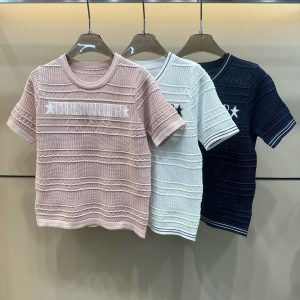 Aaa Dior Jacquard Short Sleeves