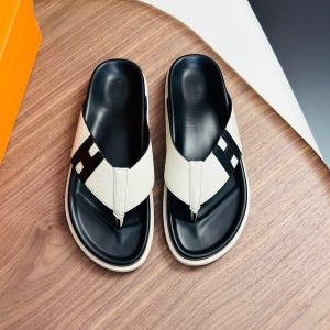 Aaa Hermès Cowhide Slippers