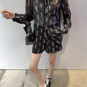 Aaa Saint Laurent Lightweight Fabric Shirts