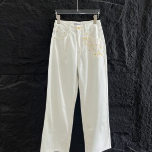 High Quality Dior Gold Trousers