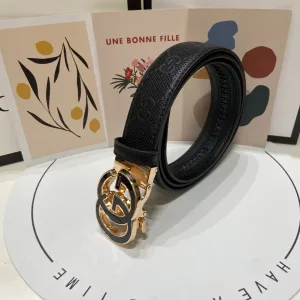 High Quality Gucci Belt Gold Genuine Leather