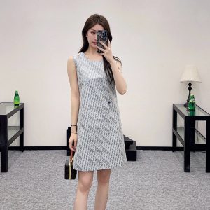 Luxury Aaa Dior Jacquard Sleeveless