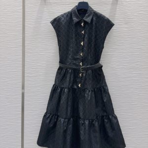 Designer Louis Vuitton Jacquard Dress