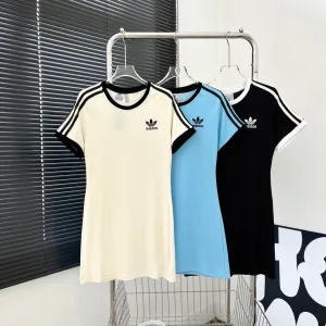 High Quality Reps Adidas Dress Blue Cotton Pure Summer Slim Fit