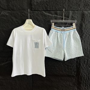 1:1 Dior Jacquard Short-Sleeved Shirts