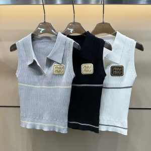 High Quality Miu Miu Gold Vest