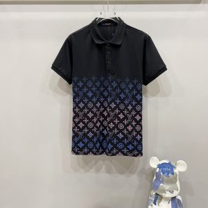 High Quality Designer Louis Vuitton Denim Polo Shirt