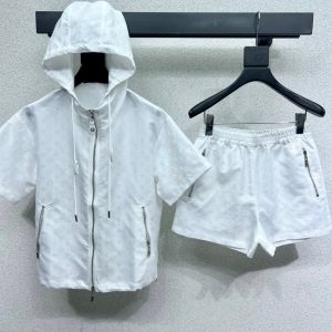 Luxury High Quality Louis Vuitton Jacquard Short-Sleeved Shirts