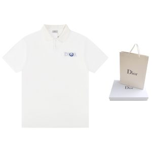 Designer Luxury Dior Cotton Polo Shirt