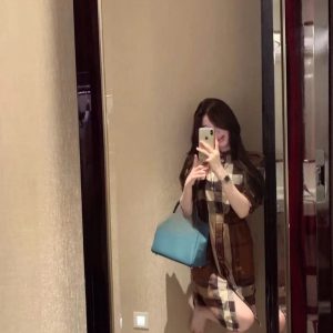 1:1 Luxury Burberry Plaid Dress For Autumn