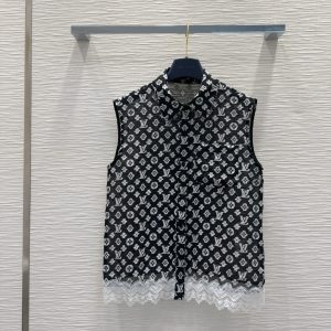 Designer Louis Vuitton Jacquard Sleeveless