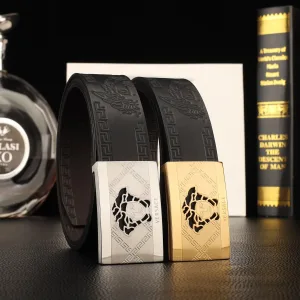 Reps Versace Belt Red Top-Grain Calfskin High-End Quality