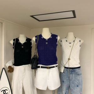 High Quality Luxury Chanel Diamond Vest