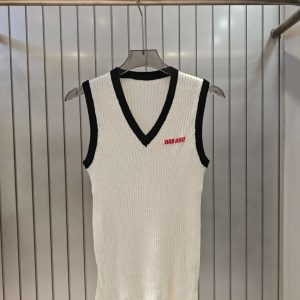 Aaa 1:1 Miu Miu Jacquard Vest