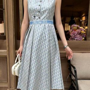 High Quality 1:1 Dior Jacquard Sleeveless