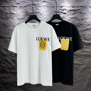 Super Clone Reps Loewe Short Sleeves Ash Cotton Pure Summer Patch