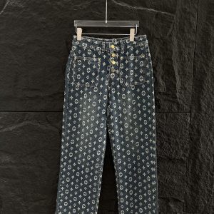 Luxury High Quality Louis Vuitton Gold Pants