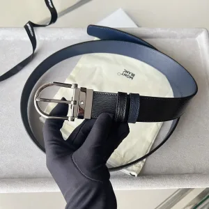 Luxury High Quality Montblanc Belt Red