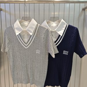 Designer Miu Miu Short Sleeves