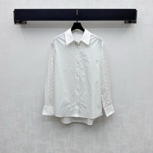 High Quality Louis Vuitton Jacquard Long-Sleeved Shirt