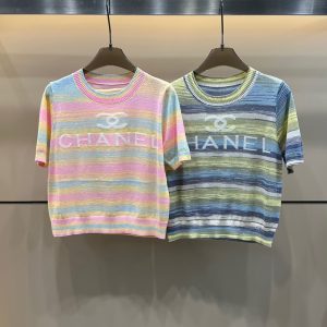 High Quality Designer Chanel Jacquard Short Sleeves