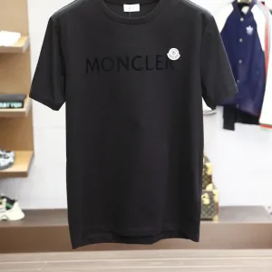 Luxury Monk Short-Sleeved T-Shirt Red Cotton Mercerized Spring Summer