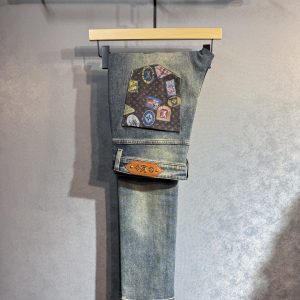 Luxury Aaa Louis Vuitton Cotton Jeans For Autumn