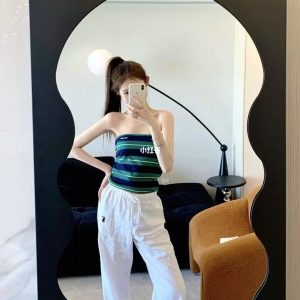 Designer Miu Miu Linen Trousers For Summer