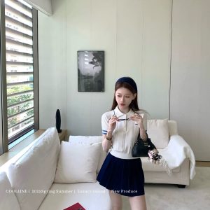 1:1 Luxury Miu Miu Short-Sleeved Shirt For Summer
